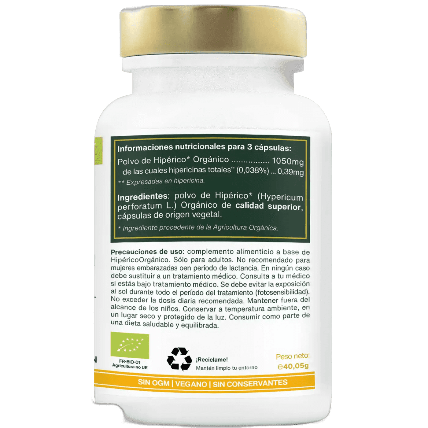 Imagen de AMOSEEDS HIPERICO ALTA CONCENTRACION 350 MG 90 CAPSULAS