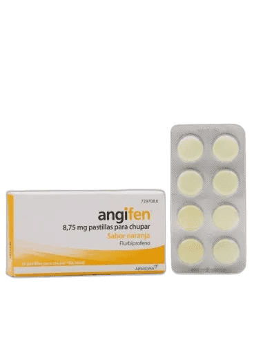 Imagen de ANGIFEN 8,75 mg 16 PASTILLAS PARA CHUPAR (SABOR NARANJA)
