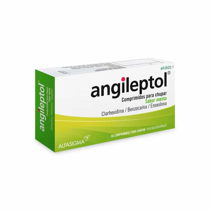 Imagen de Angileptol 30 Comprimidos Para Chupar Sabor Menta