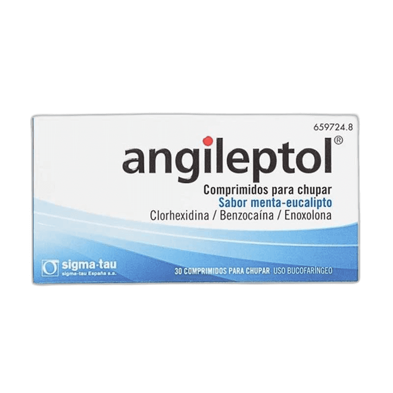 Imagen de ANGILEPTOL 30 COMPRIMIDOS PARA CHUPAR (SABOR MENTA-EUCALIPTO)