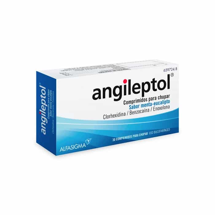 Imagen de Angileptol 30 Comprimidos Para Chupar Sabor Menta-Eucalipto