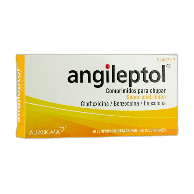 Imagen de ANGILEPTOL 30 COMPRIMIDOS PARA CHUPAR (SABOR MIEL-LIMON)