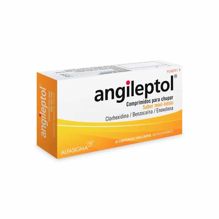 Imagen de Angileptol 30 Comprimidos Para Chupar Sabor Miel-Limón
