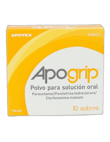 Imagen de APOGRIP 10 SOBRES POLVO PARA SOLUCION ORAL