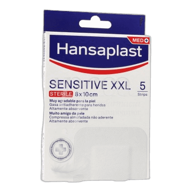 Imagen de APOSITO ESTERIL HANSAPLAST SENSITIVE XXL 5 UNIDADES 10 X 8 C