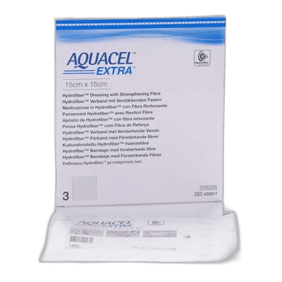 Imagen de AQUACEL EXTRA APOSITO HIDROCOL 15X15 3U