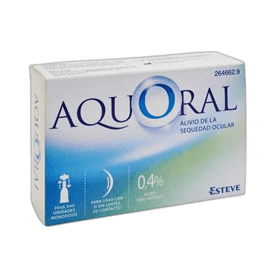 Imagen de AQUORAL GOTAS OFTALMICAS HIALU 0,5ML 20U