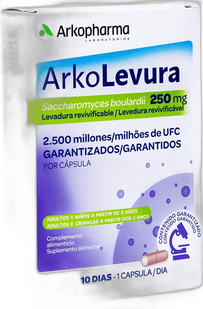 Imagen de ARKO-LEVURA SACCHAROMYCES BOULARDII 250 MG 10 CAPSULAS