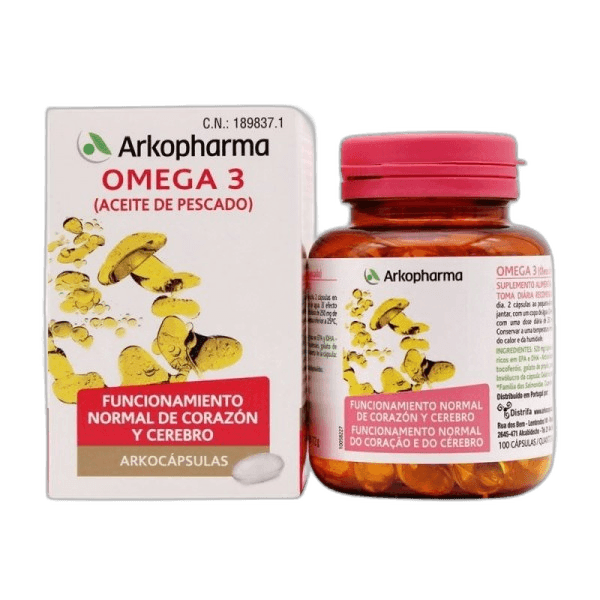 Imagen de ARKOCAPS OMEGA 3 ACEITE PESCADO 100 CAPS