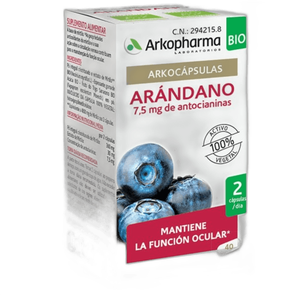 Imagen de ARKOCAPSULAS ARANDANO BIO 40 CAPSULAS