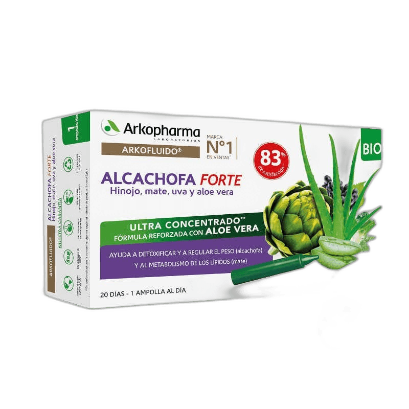 Imagen de ARKOFLUIDO ALCACHOFA FORTE 20 AMPOLLAS BEBIBLES 15 ML