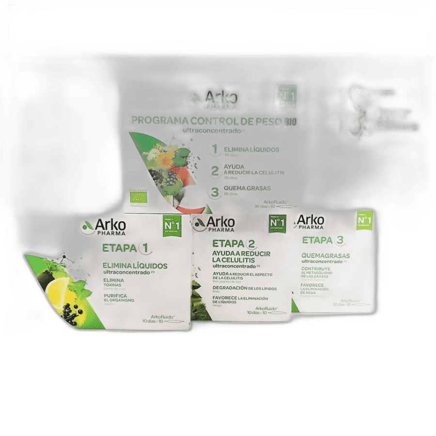 Imagen de ARKOFLUIDO PROGRAMA CONTROL DE PESO BIO 30 AMPOLLAS 10 ML