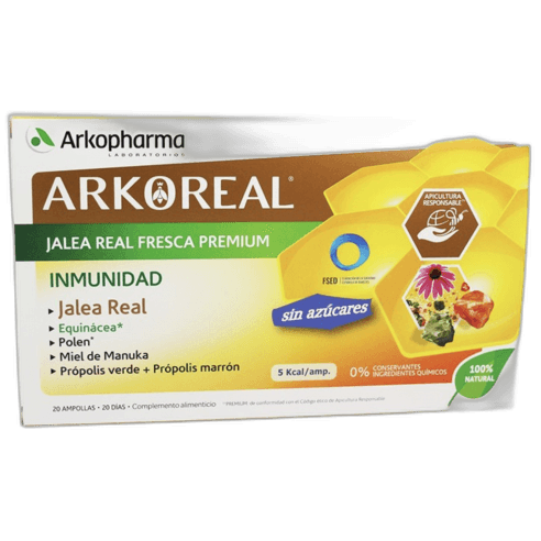 Imagen de ARKOREAL JALEA REAL INMUNIDAD SIN AZUCARES 20 AMPOLLAS 15 M