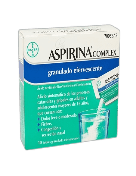 Imagen de ASPIRINA COMPLEX 10 SOBRES GRANULADO EFERVESCENTE