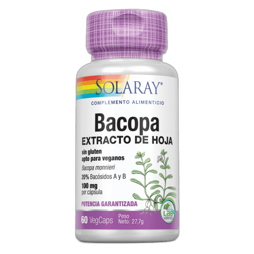 Imagen de BACOPA 100 MG 60 CAPSULAS SOLARAY