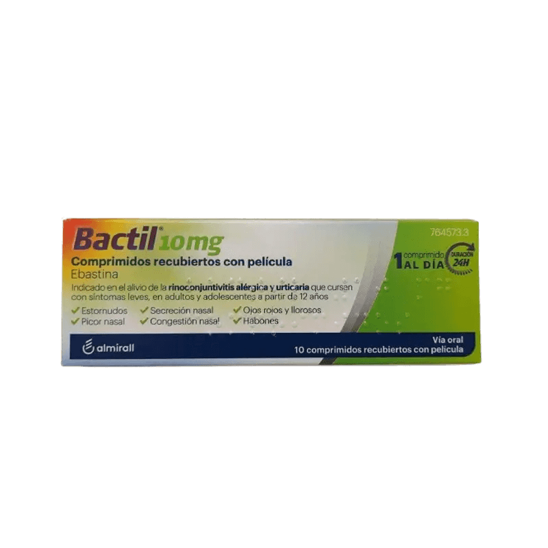 Imagen de BACTIL 10 mg 10 COMPRIMIDOS RECUBIERTOS