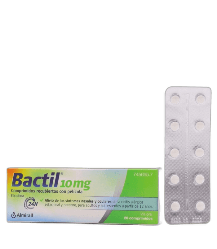 Imagen de BACTIL 10 mg 20 COMPRIMIDOS RECUBIERTOS