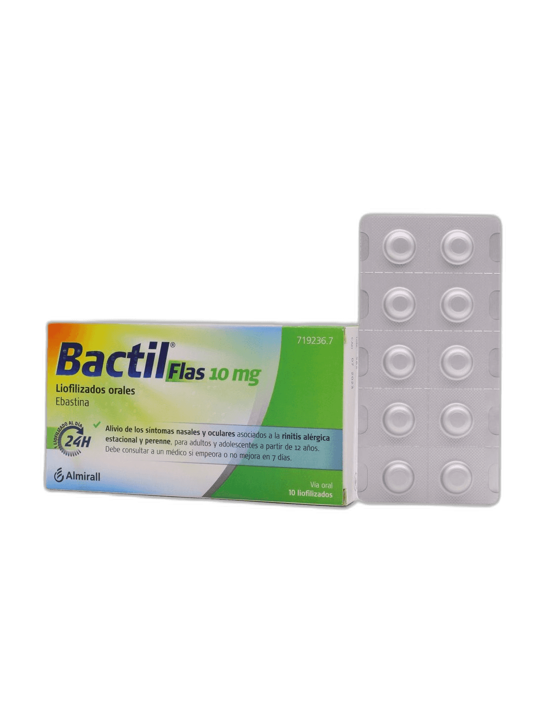 Imagen de BACTIL FLAS 10 mg 10 LIOFILIZADOS ORALES