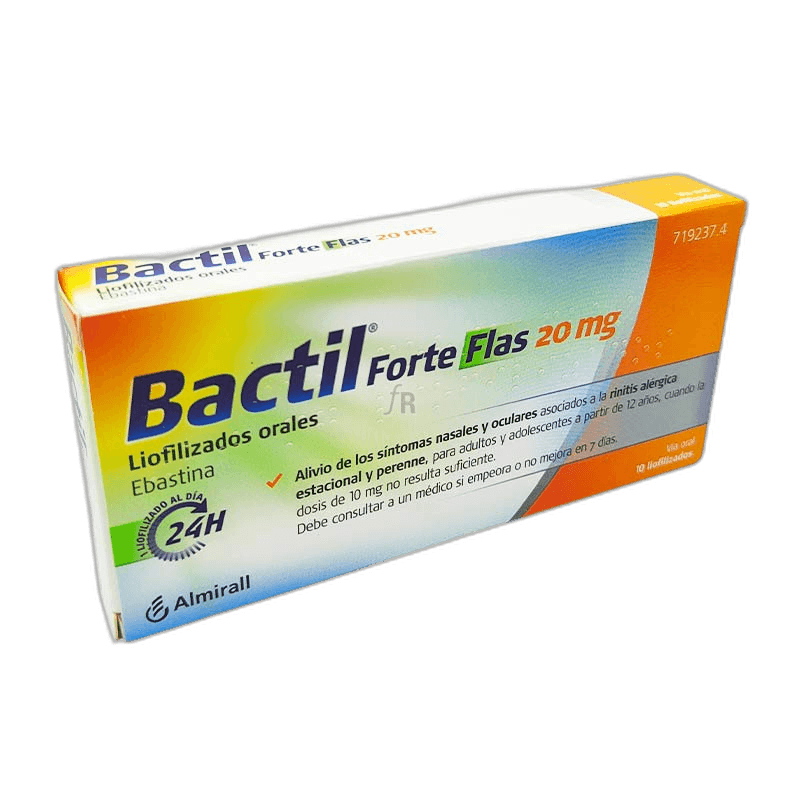 Imagen de BACTIL FORTE FLAS 20 mg 10 LIOFILIZADOS ORALES