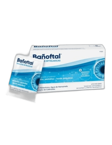 Imagen de BAÑOFTAL TOALLITA OCULAR ESTERIL 20 UNIDADES
