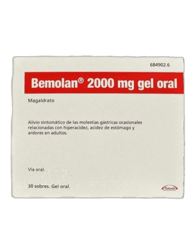 Imagen de BEMOLAN 2000 mg 30 SOBRES GEL ORAL
