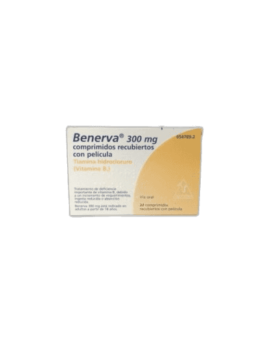 Imagen de BENERVA 300 mg 20 COMPRIMIDOS RECUBIERTOS