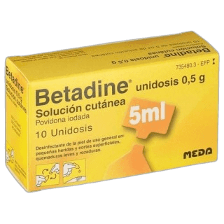 Imagen de BETADINE UNIDOSIS 100 mg/ml SOLUCION CUTANEA 10 UNIDOSIS 5 ml