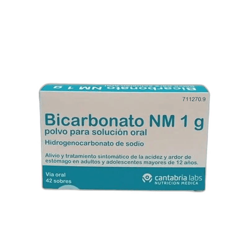 Imagen de BICARBONATO NM 1 g 42 SOBRES POLVO PARA SOLUCION ORAL