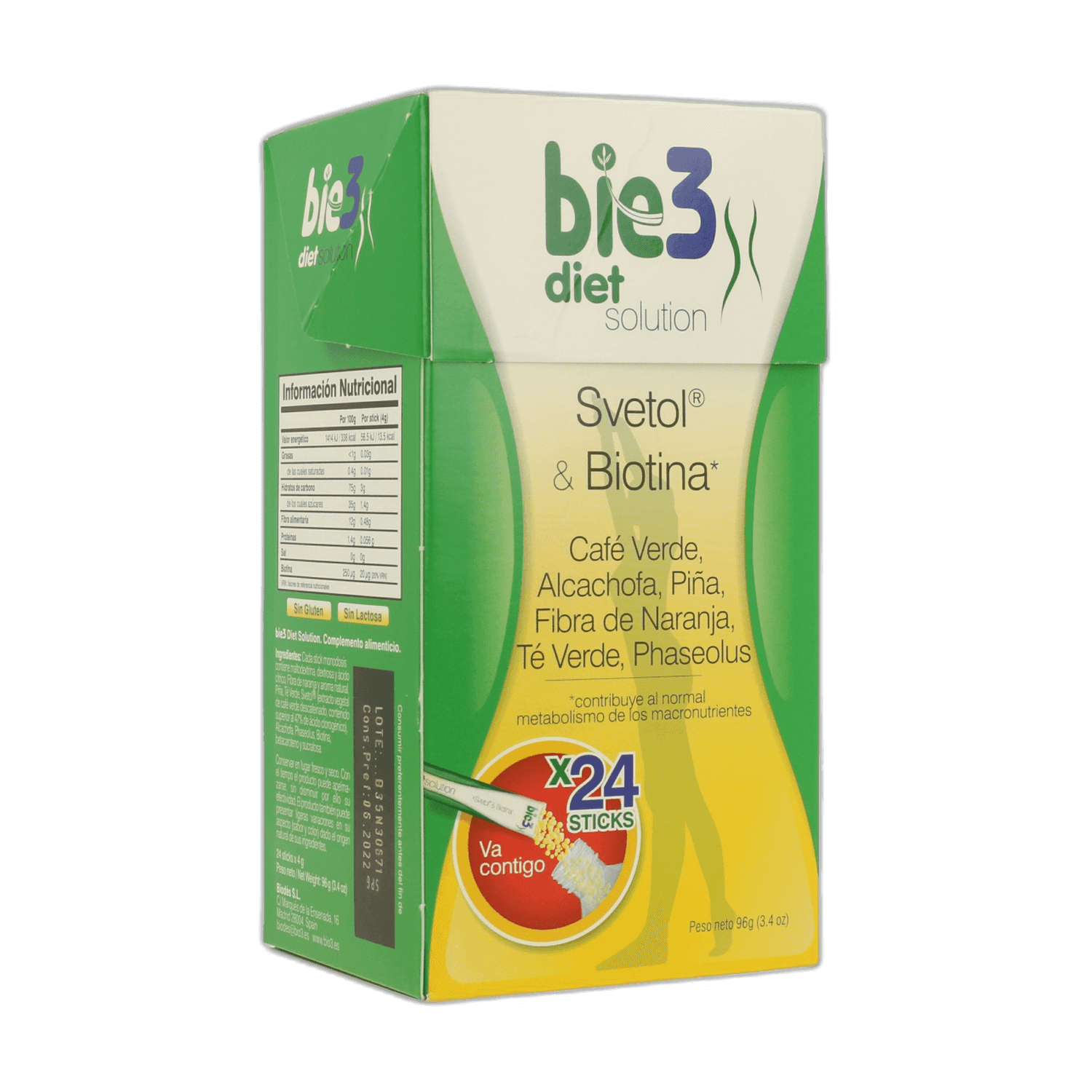 Imagen de BIE 3 DIET SOLUCION 24 STICKS 4 GRAMOS