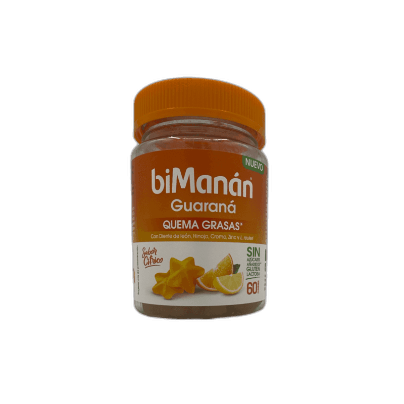 Imagen de BIMANAN GUARANA 60 GUMMIES SABOR CITRICO QUEMAGRASAS