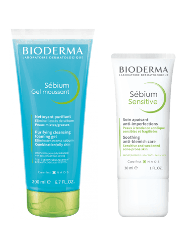 Imagen 2 de Bioderma Pack Sebium Gel Moussant 200 Ml + Sebium Sensitive 30 Ml