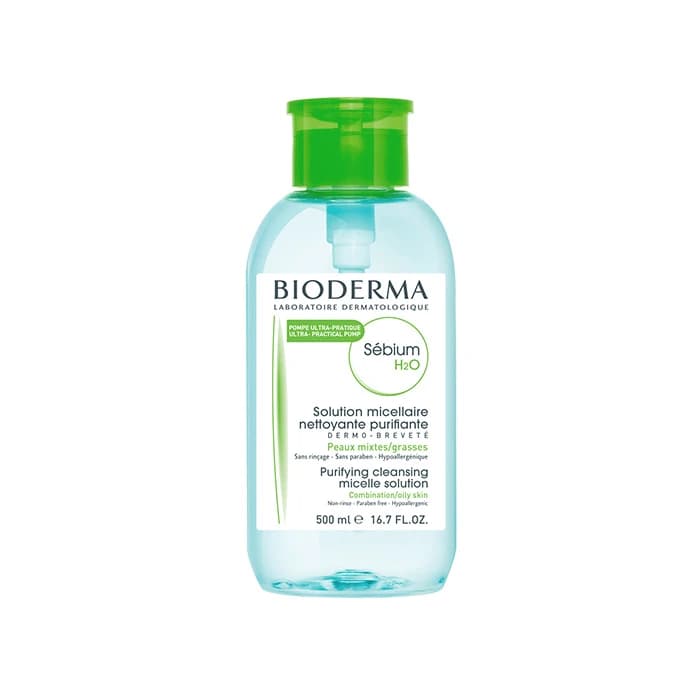 Imagen 2 de Sebium Bioderma H2o Solución Micelar Dispensador Pump 500 Ml