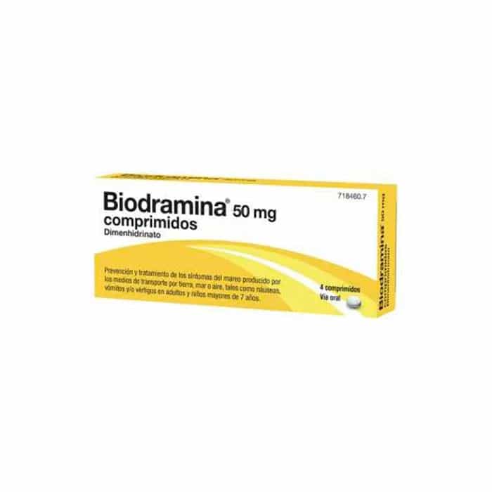 Imagen de Biodramina 4 Comprimidos