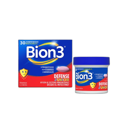 Imagen de BION3 DEFENSE JUNIOR 30 COMPRIMIDOS MASTICABLES