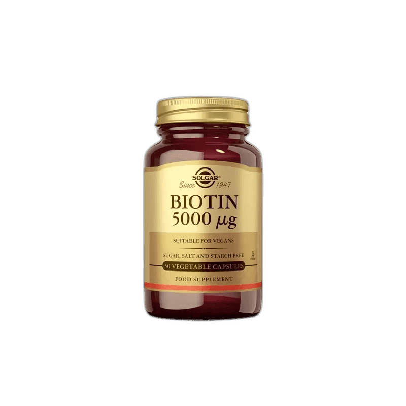 Imagen de BIOTINA 5000 MCG 100CAPSULAS SOLGAR