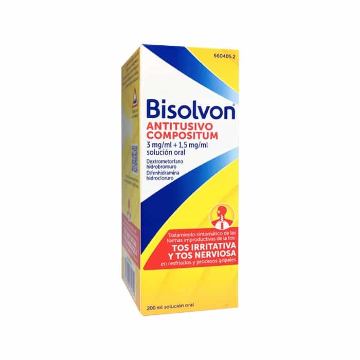 Imagen de Bisolvon Antitusivo Compositum Jarabe 200 Ml