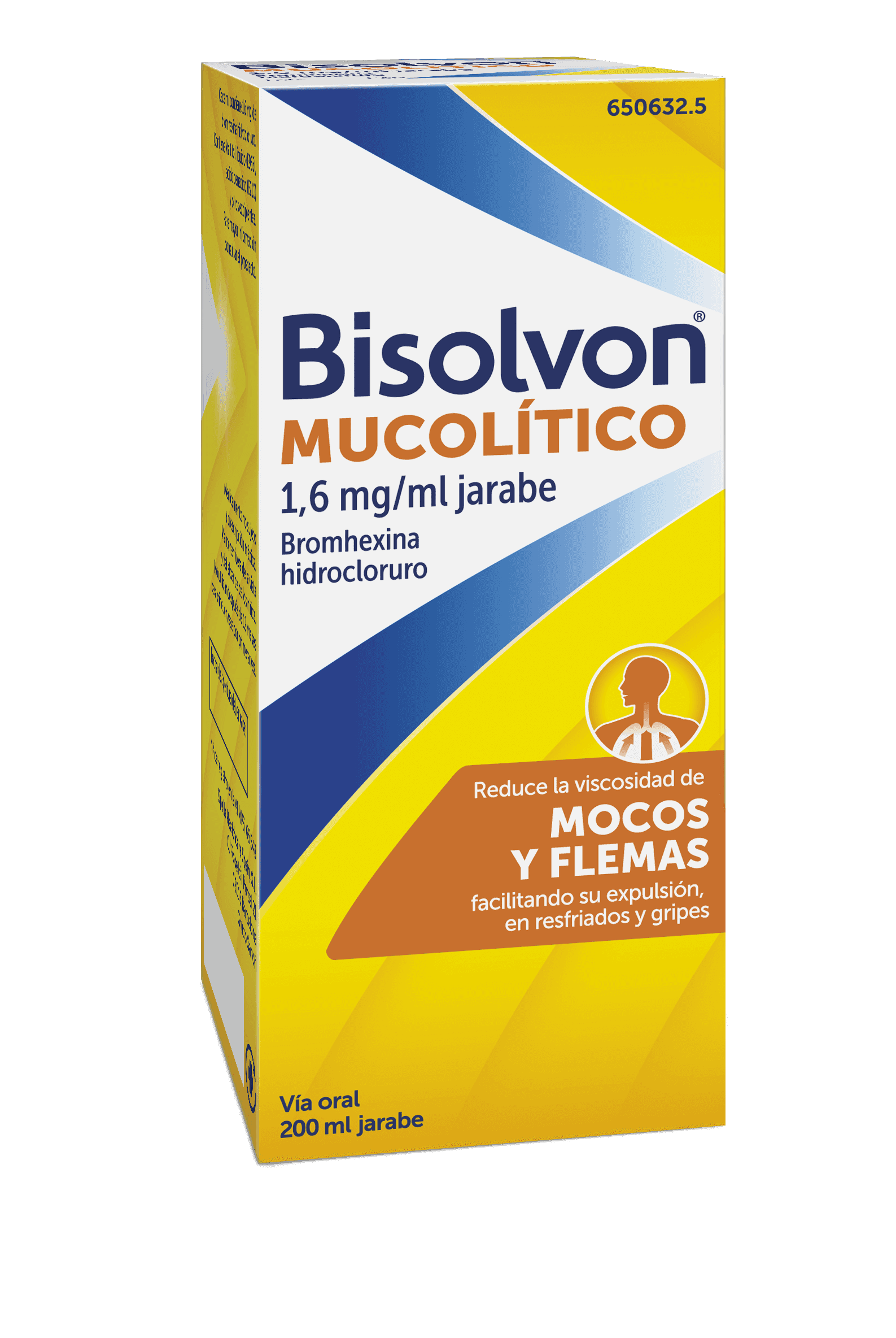 Imagen de BISOLVON MUCOLITICO 1,6 mg/ml JARABE 1 FRASCO 200 ml