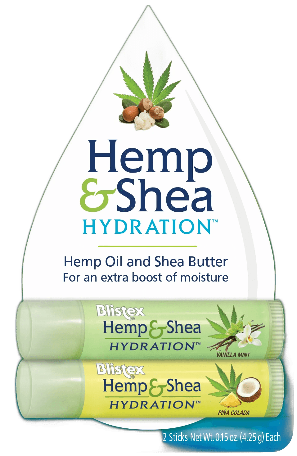 Imagen de BLISTEX HEMP & SHEA 1 STICK 4,25 G SABOR VAINILLA MENTA