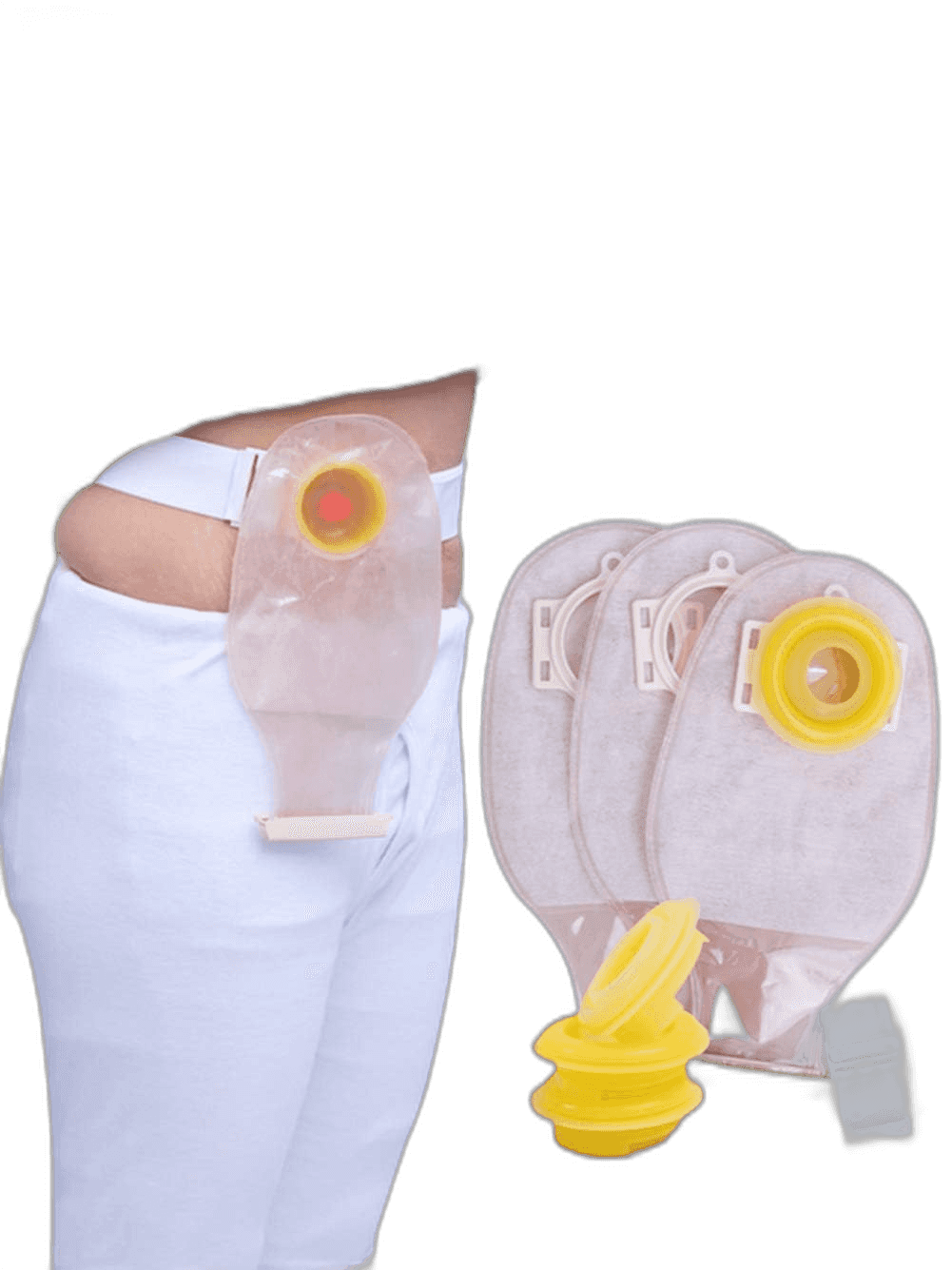 Imagen de BOLSAS ILEOSTOMIA SISTEMA DOBLE PLACA CON CIERRE ESPECIAL AL