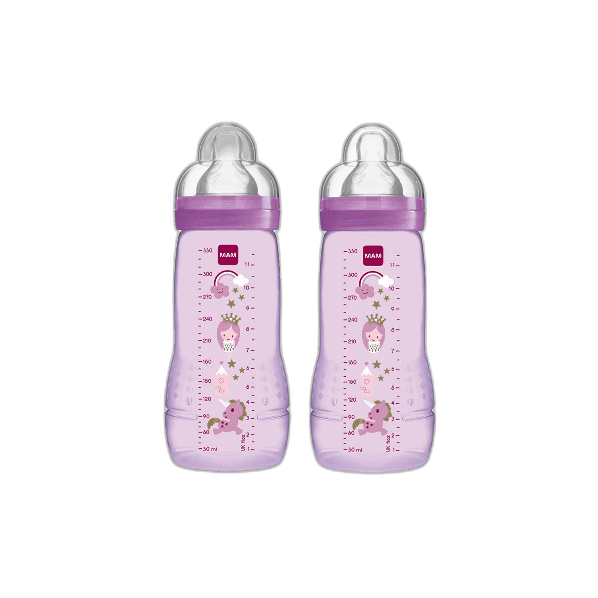 Imagen de BOTTLE BIBERON MAM EASY ACTIVE 2 UNIDADES 330 ML COLOR ROSA