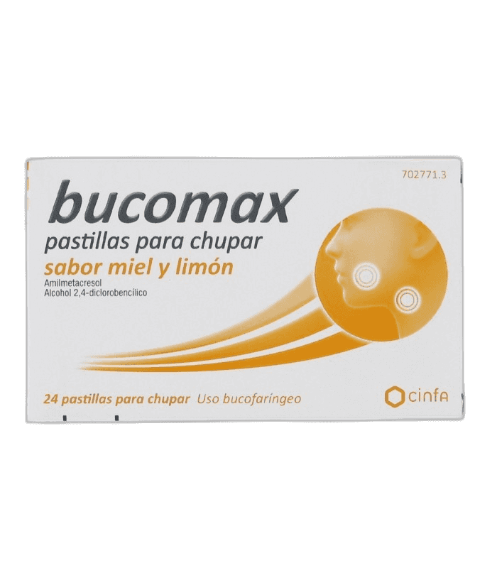 Imagen de BUCOMAX 24 PASTILLAS PARA CHUPAR (SABOR MIEL Y LIMON)
