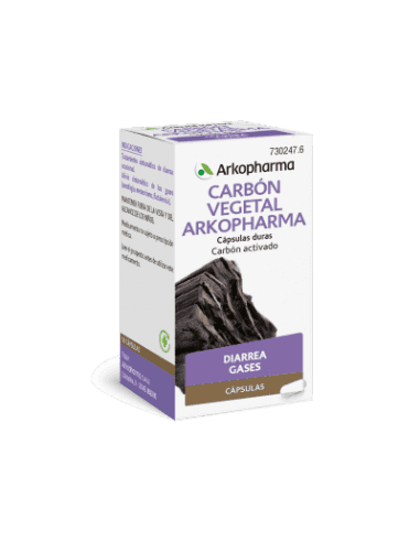 Imagen de CARBON VEGETAL ARKOPHARMA 225 mg 45 CAPSULAS