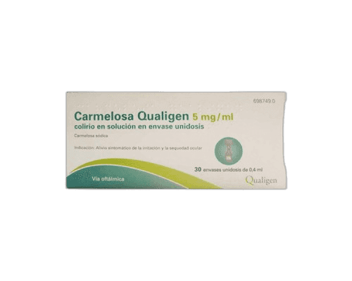 Imagen de CARMELOSA QUALIGEN 5 mg/ml COLIRIO EN SOLUCION 30 MONODOSIS 0,4 ml
