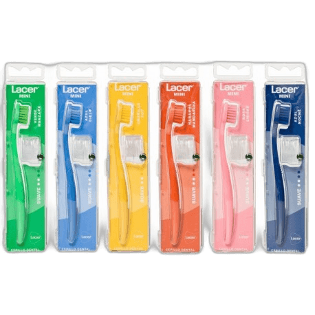 Imagen de CEPILLO DENTAL ADULTO LACER MINI 1 UNIDAD MEDIO
