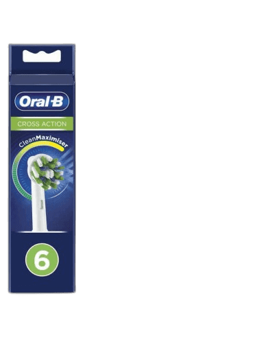Imagen de CEPILLO DENTAL ELECTRICO RECAMBIO ORAL-B CROSS ACTION 6 CABE