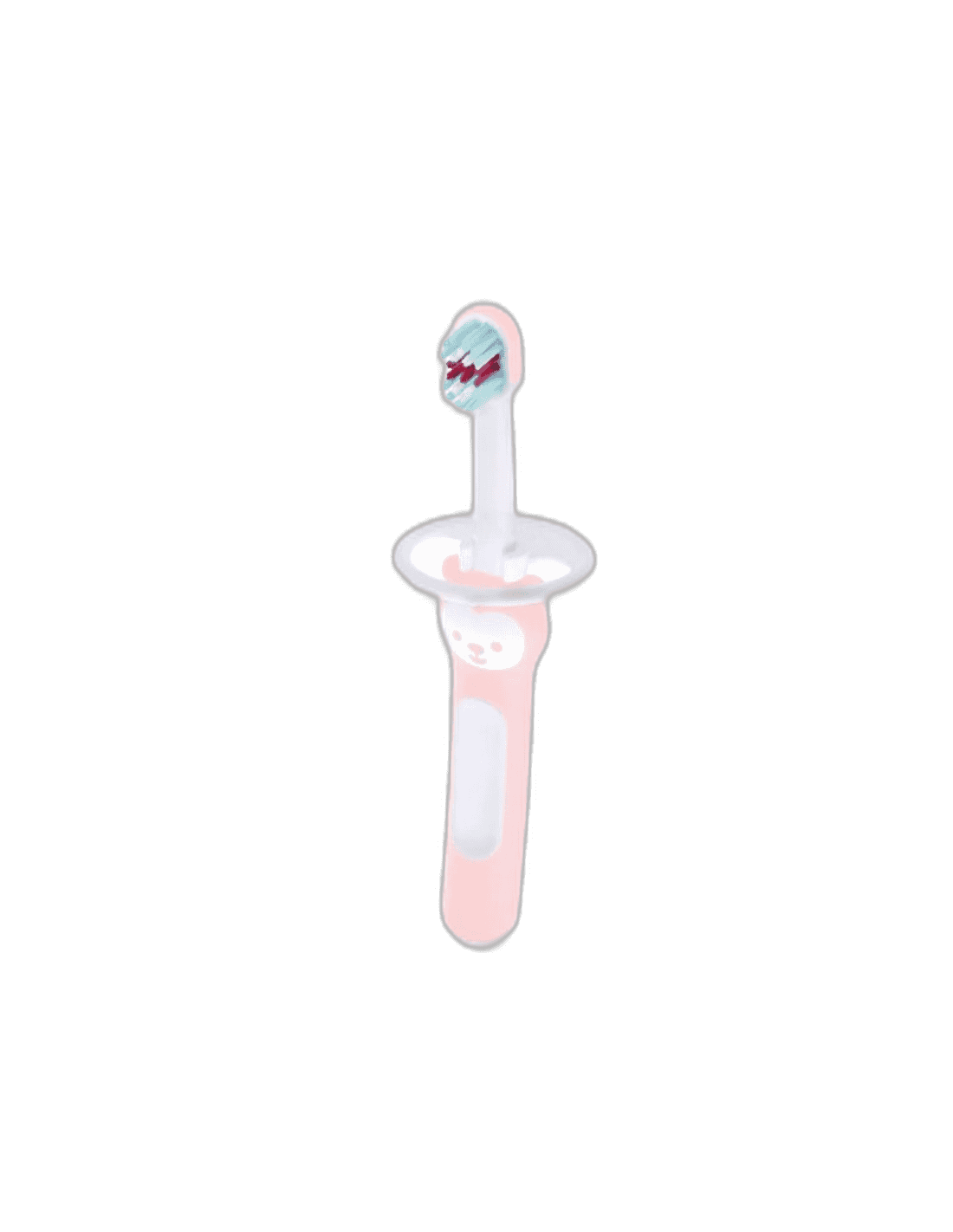 Imagen de CEPILLO DENTAL INFANTIL BABY´S BRUSH 6+M 1 UNIDAD COLOR ROSA