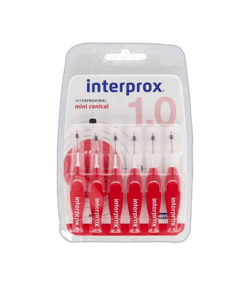 Imagen de CEPILLO ESPACIO INTERPROXIMAL INTERPROX MINI CONICO 6 UNIDAD