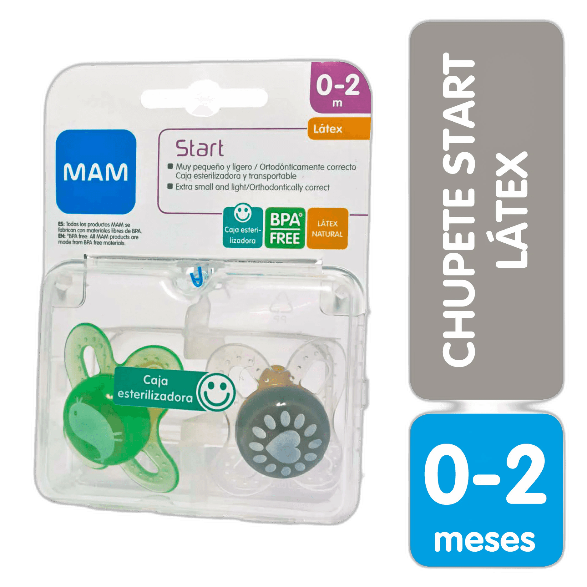 Imagen de CHUPETE MAM ULTI NIGHT LATEX +5 MESES 2U