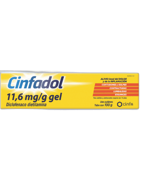 Imagen de CINFADOL 11,6 mg/g GEL CUTANEO 1 TUBO 100 g