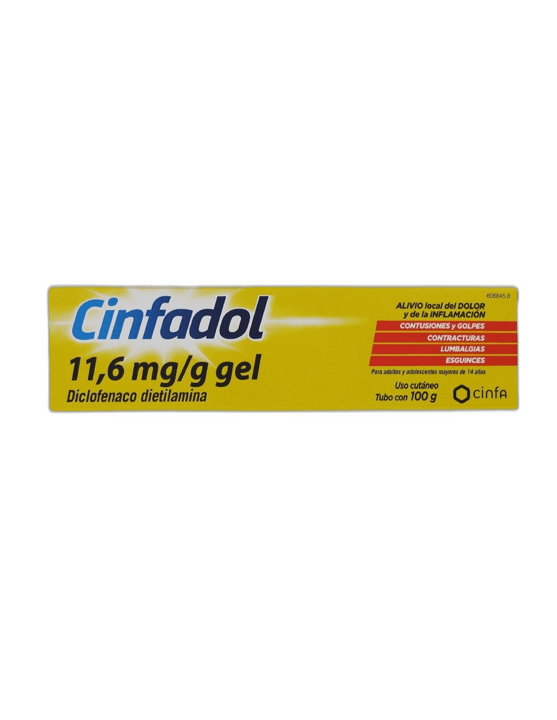 Imagen de CINFADOL 11,6 mg/g GEL CUTANEO 1 TUBO 60 g